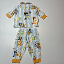 Load image into Gallery viewer, Unisex Peter Alexander, Bluey flannel cotton winter pyjamas, GUC, size 0,  