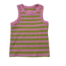 Load image into Gallery viewer, Girls Mango, stretchy striped ribbed top, EUC, size 2,  