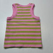 Load image into Gallery viewer, Girls Mango, stretchy striped ribbed top, EUC, size 2,  