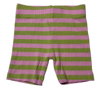 Load image into Gallery viewer, Girls Mango, ribbed stretchy striped bike shorts, EUC, size 2,  