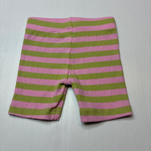 Load image into Gallery viewer, Girls Mango, ribbed stretchy striped bike shorts, EUC, size 2,  