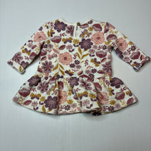 Load image into Gallery viewer, Girls Anko, soft feel quilted long sleeve dress, EUC, size 000, L: 31cm