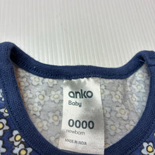 Load image into Gallery viewer, Girls Anko, floral cotton romper dress, EUC, size 0000,  