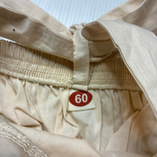 Load image into Gallery viewer, Girls cream, floral lace romper dress, EUC, size 000,  