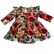 Load image into Gallery viewer, Girls Baby Berry, colourful floral romper dress, EUC, size 0000,  