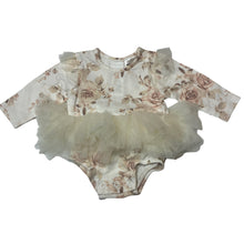 Load image into Gallery viewer, Girls Baby Baby, stretchy floral tutu romper, EUC, size 0000,  