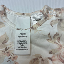 Load image into Gallery viewer, Girls Baby Baby, stretchy floral tutu romper, EUC, size 0000,  