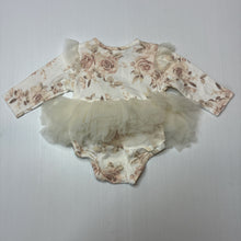 Load image into Gallery viewer, Girls Baby Baby, stretchy floral tutu romper, EUC, size 0000,  