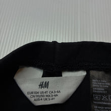 Load image into Gallery viewer, Girls H&amp;M, black stretchy bike shorts, GUC, size 4,  