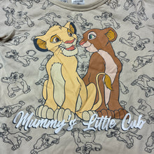 Load image into Gallery viewer, Unisex Disney, Lion King stretchy pyjama tee / top, EUC, size 2,  