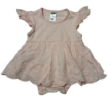 Load image into Gallery viewer, Girls Anko, broderie trim romper dress, EUC, size 000,  