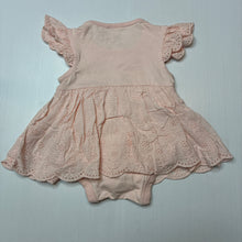 Load image into Gallery viewer, Girls Anko, broderie trim romper dress, EUC, size 000,  