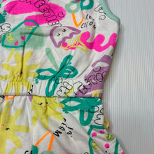 Load image into Gallery viewer, Girls So Cute, colourful cotton playsuit, EUC, size 2,  