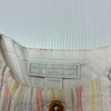 Load image into Gallery viewer, Girls The Little White Co, striped organic cotton top, EUC, size 00,  