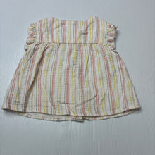 Load image into Gallery viewer, Girls The Little White Co, striped organic cotton top, EUC, size 00,  