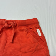 Load image into Gallery viewer, Boys purebaby, orange organic cotton shorts, elasticated, EUC, size 5,  