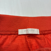 Load image into Gallery viewer, Boys purebaby, orange organic cotton shorts, elasticated, EUC, size 5,  
