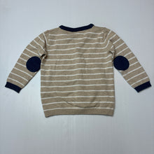 Load image into Gallery viewer, Boys H&amp;M, striped knitted cotton cardigan, GUC, size 1-2,  