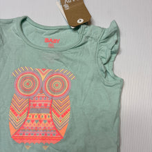 Load image into Gallery viewer, Girls Cotton On, cotton tee / top, owl, NEW, size 1,  