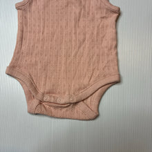 Load image into Gallery viewer, Girls Anko, pink pointelle cotton singletsuit romper, EUC, size 00000,  