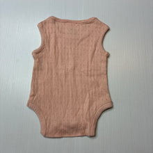 Load image into Gallery viewer, Girls Anko, pink pointelle cotton singletsuit romper, EUC, size 00000,  