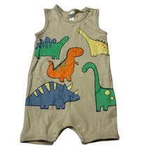 Load image into Gallery viewer, Boys Dymples, organic cotton romper, dinosaurs, EUC, size 0,  