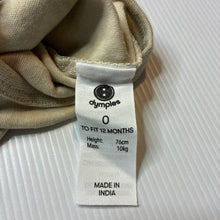 Load image into Gallery viewer, Boys Dymples, organic cotton romper, dinosaurs, EUC, size 0,  