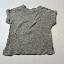 Load image into Gallery viewer, Boys Baby Berry, grey marle tee / top, digger, FUC, size 000,  