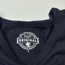 Load image into Gallery viewer, Boys Jack's The Original, navy cotton singlet top, EUC, size 4,  