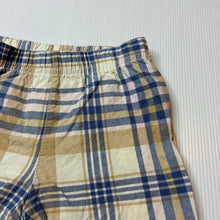 Load image into Gallery viewer, Boys Carters, checked cotton shorts, elasticated, GUC, size 1,  
