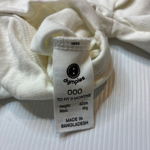 Load image into Gallery viewer, Unisex Dymples, organic cotton bodysuit / romper, EUC, size 000,  