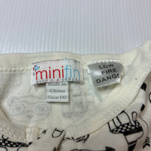 Load image into Gallery viewer, Boys Minifin, cotton zip coverall / romper, GUC, size 00,  