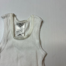 Load image into Gallery viewer, Unisex Target, white ribbed cotton singlet top, FUC, size 00,  