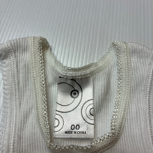 Load image into Gallery viewer, Unisex Target, white ribbed cotton singlet top, FUC, size 00,  