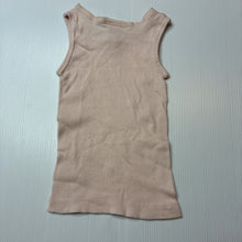 Load image into Gallery viewer, Girls Baby Berry, pink ribbed cotton singlet top, EUC, size 00,  