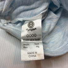 Load image into Gallery viewer, Unisex Dymples, blue marle hat / beanie, GUC, size 0000,  