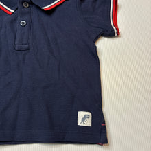 Load image into Gallery viewer, Boys Target, navy cotton polo shirt top, EUC, size 00,  