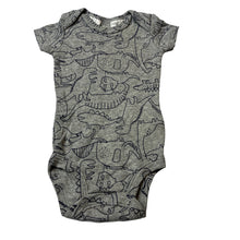 Load image into Gallery viewer, Unisex Carters, cotton bodysuit / romper, dinosaurs, EUC, size 0000,  