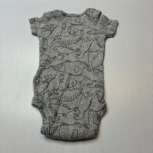 Load image into Gallery viewer, Unisex Carters, cotton bodysuit / romper, dinosaurs, EUC, size 0000,  