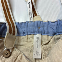 Load image into Gallery viewer, Boys Dymples, soft feel pants, adjustable, braces, EUC, size 00,  