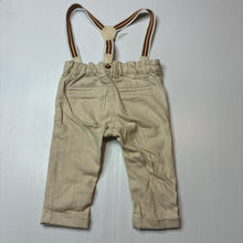 Load image into Gallery viewer, Boys Dymples, soft feel pants, adjustable, braces, EUC, size 00,  