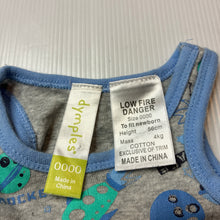 Load image into Gallery viewer, Boys Dymples, cotton singletsuit romper, GUC, size 0000,  