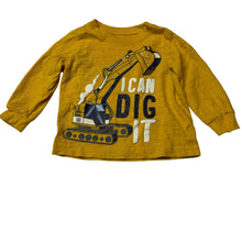 Load image into Gallery viewer, Boys Carters, cotton long sleeve tee / top, digger, EUC, size 00,  