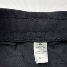 Load image into Gallery viewer, Boys Target, black Aust cotton shorts, elasticated, EUC, size 10,  