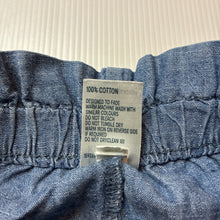 Load image into Gallery viewer, Girls Anko, chambray cotton shorts, elasticated, EUC, size 4,  