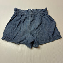 Load image into Gallery viewer, Girls Anko, chambray cotton shorts, elasticated, EUC, size 4,  