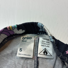 Load image into Gallery viewer, Girls Anko, cotton pyjama shorts, wash fade, FUC, size 5,  