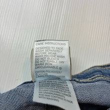 Load image into Gallery viewer, Girls Emerson, blue stretch denim jean shorts, adjustable, GUC, size 10,  
