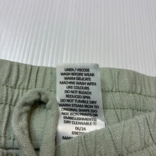 Load image into Gallery viewer, Girls Target, green linen / viscose shorts, elasticated, EUC, size 8,  