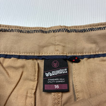 Load image into Gallery viewer, Boys Bauhaus, stretch cotton chino shorts, adjustable, EUC, size 16,  